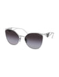 Lentes de sol SPR 50ZS 1BC-09S Irregular Sunglasses Silver Gray Gradient