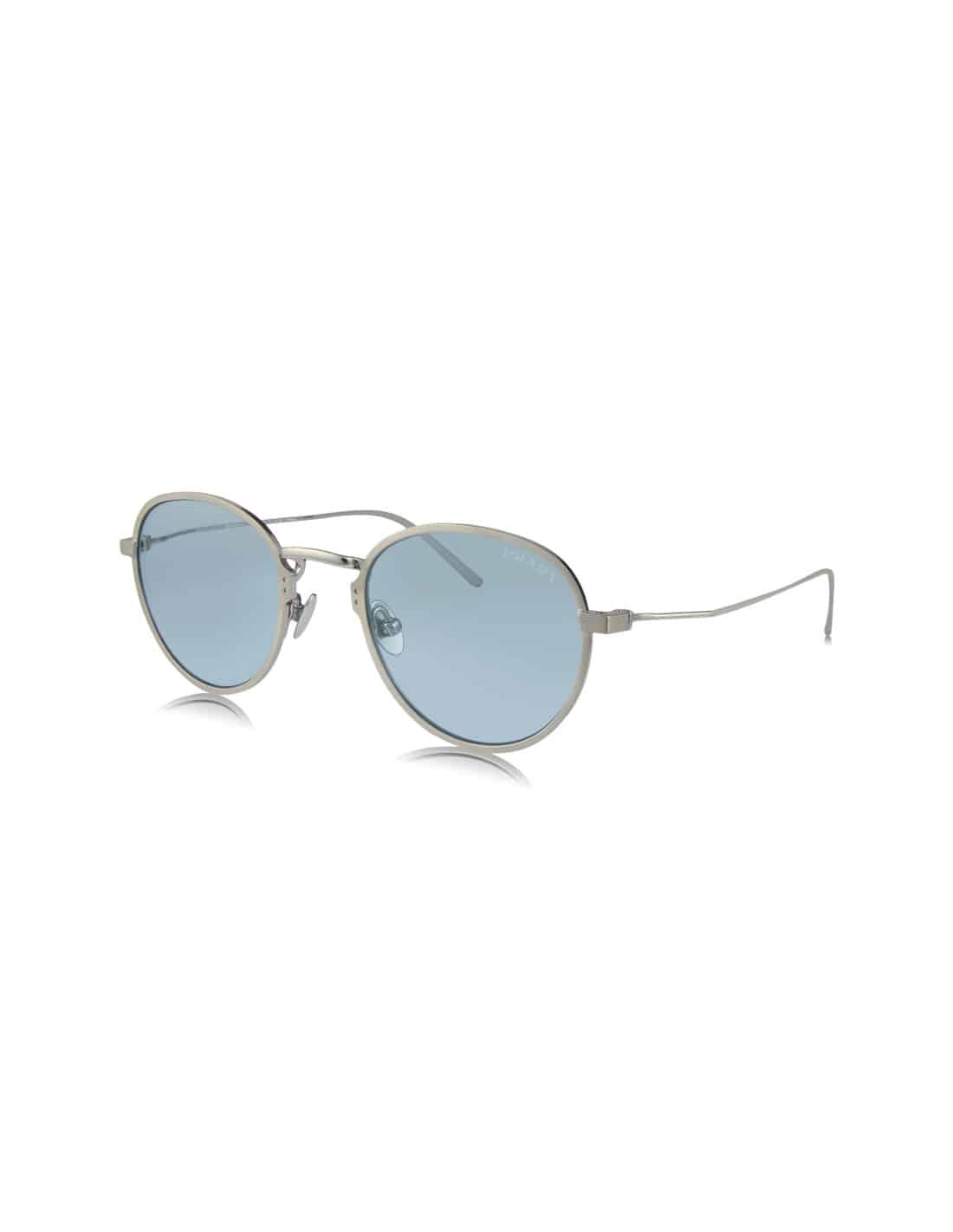 Lentes de sol SPR 53WS 05Q-051 Round Titanium Satin Blue