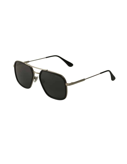 Lentes de sol SPR 57XS M4Y-5S0 Aviator Square Black Silver