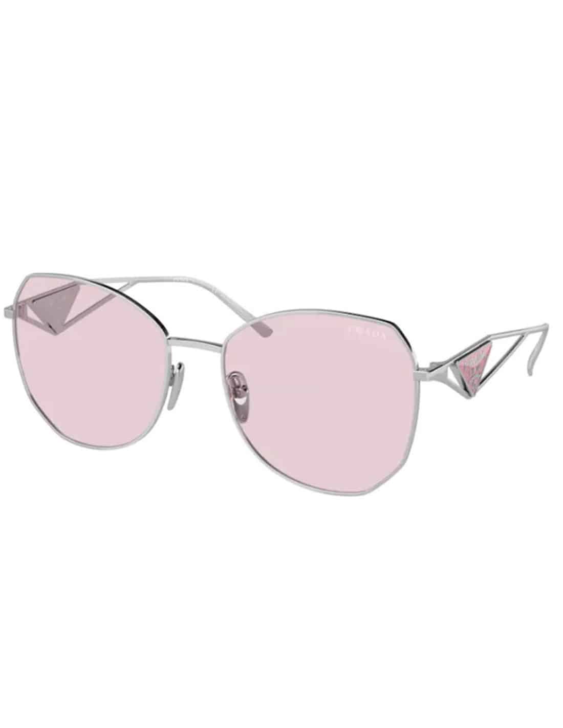 Lentes de sol SPR 57YS 1BC-06R Butterfly Shape Pink Silver