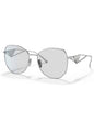 Lentes de sol SPR 57YS 1BC-07D Butterfly Shape Gray Silver