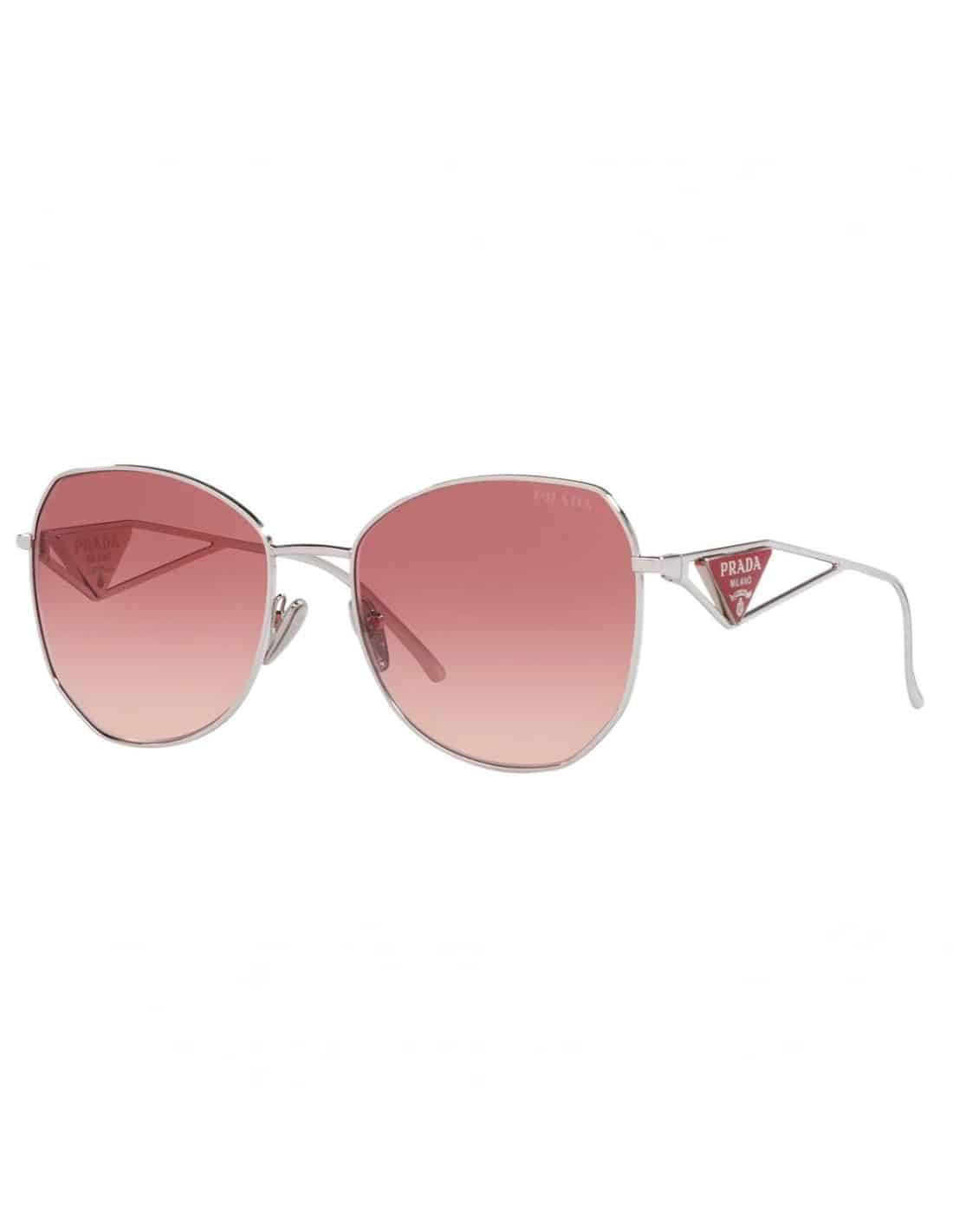 Lentes de sol SPR 57YS 1BC-09Q Butterfly Shape Silver Pink Gradient