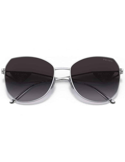 Lentes de sol SPR 57YS 1BC-5D1 Butterfly Shape Silver Grey Shaded