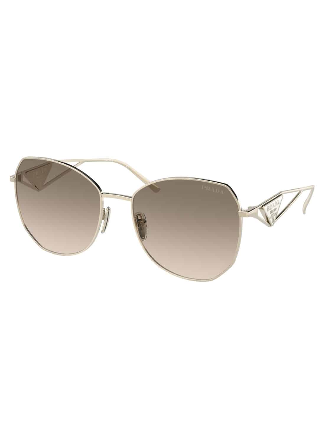 Lentes de sol SPR 57YS ZVN-3D0 Butterfly Shape Pale Gold Brown