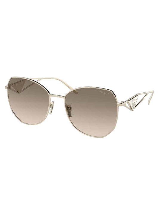 Lentes de sol SPR 57YS ZVN-3D0 Butterfly Shape Pale Gold Brown