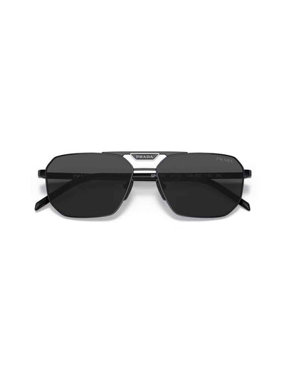 Lentes de sol SPR 58Y 1AB-5S0 Square Shape Black Gray 2
