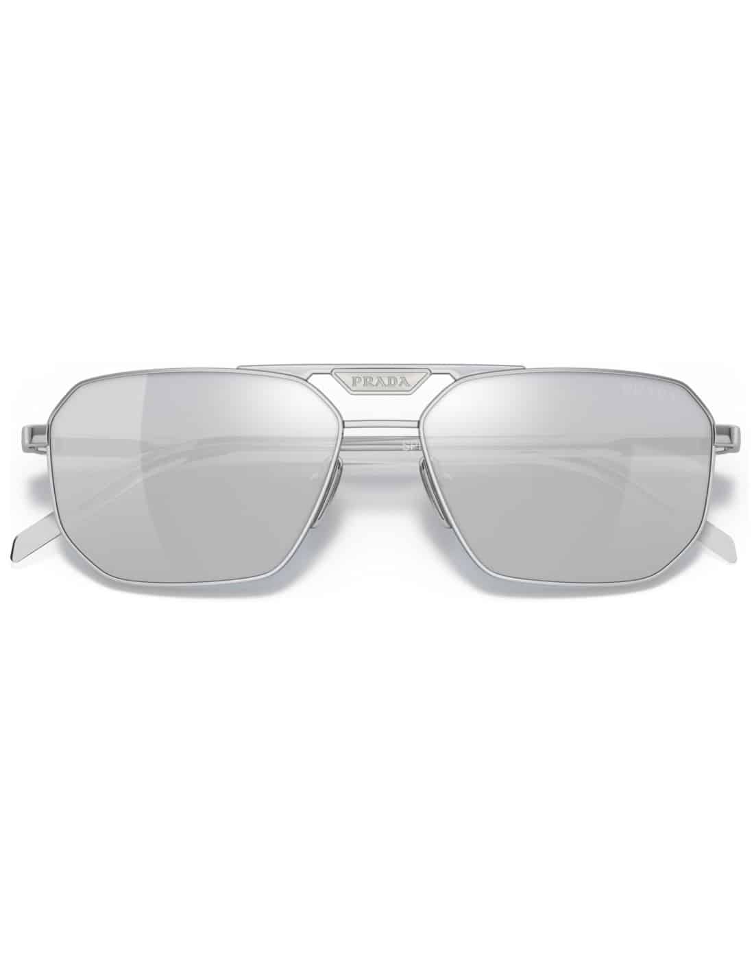 Lentes de sol SPR 58Y 1BC-02R Square Shape Silver Mirror 2