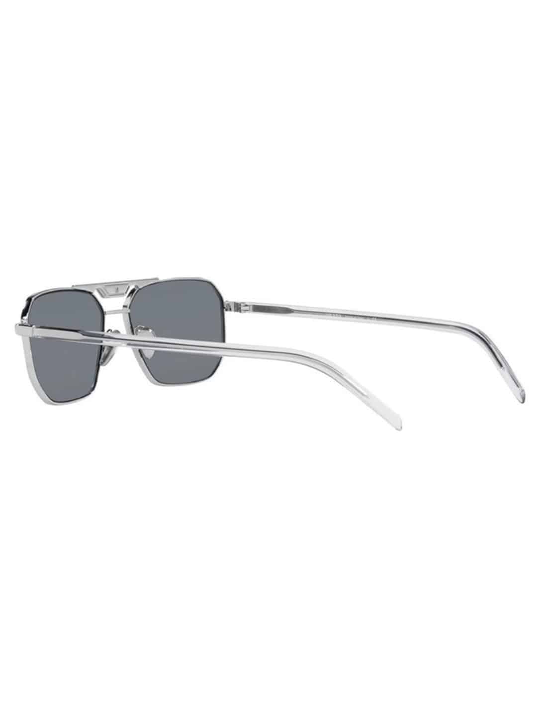 Lentes de sol SPR 58Y 1BC-02R Square Shape Silver Mirror 3