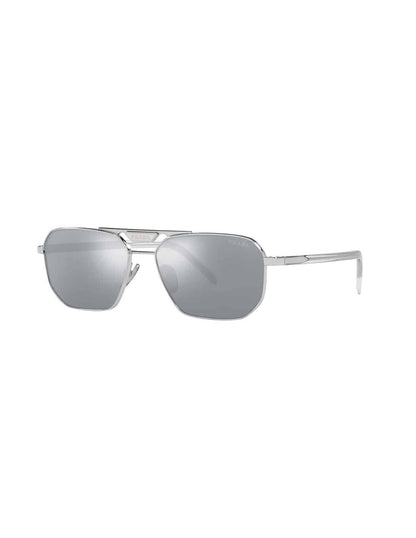 Lentes de sol SPR 58Y 1BC-02R Square Shape Silver Mirror