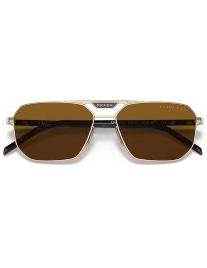 Lentes de sol SPR 58Y ZVN-5Y1 Square Shape Coffee Gold 2
