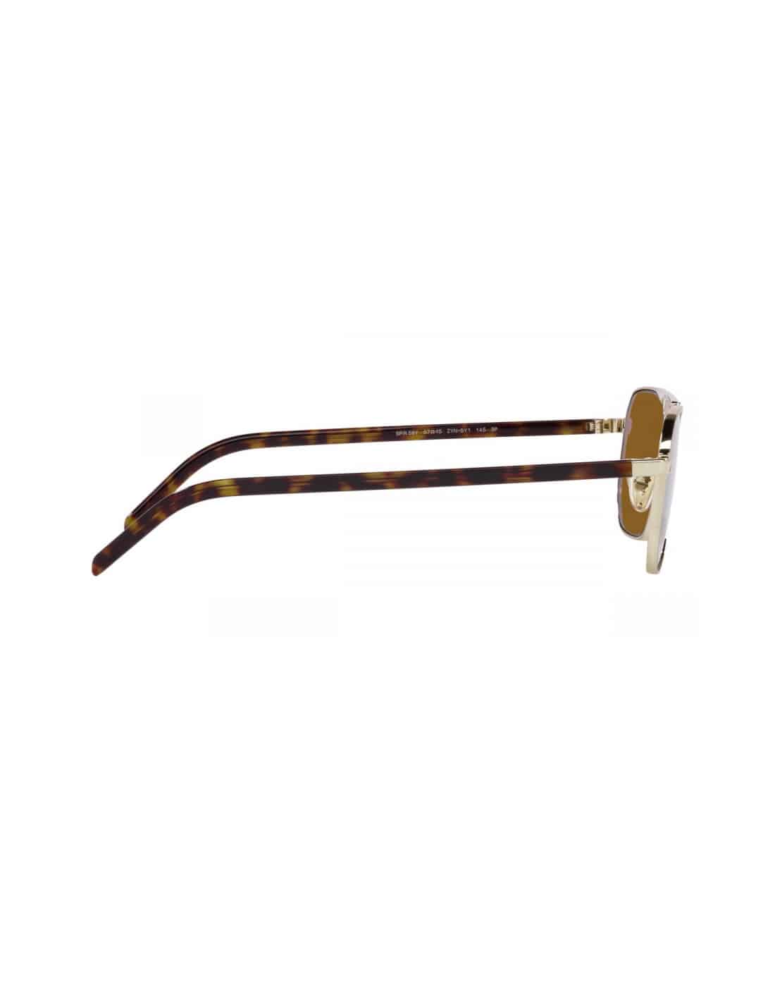 Lentes de sol SPR 58Y ZVN-5Y1 Square Shape Coffee Gold 3