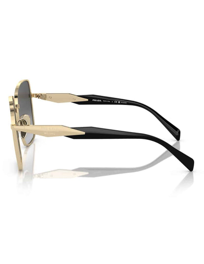 Lentes de sol SPR 64Z ZVN-5W1 Square Shape Gold Gray Shaded