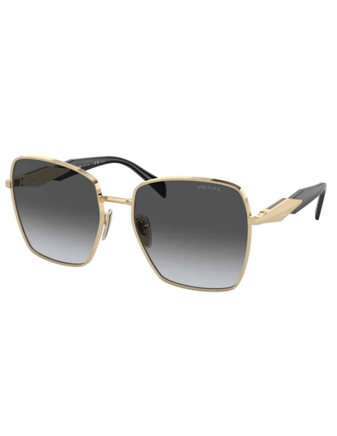 Lentes de sol SPR 64Z ZVN-5W1 Square Shape Gold Gray Shaded