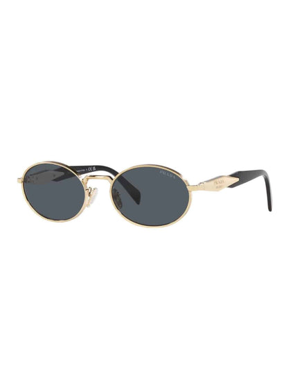 Lentes de sol SPR 65ZS ZVN-09T Oval Shape Pale Gold Dark Grey