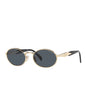 Lentes de sol SPR 65ZS ZVN-09T Oval Shape Pale Gold Dark Grey