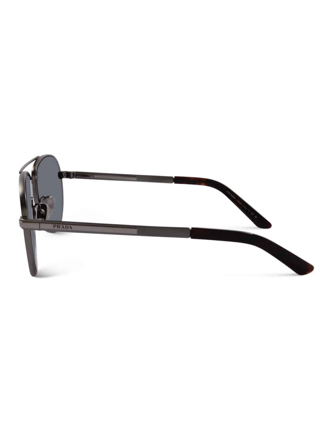 Lentes de sol SPR A54 7CQ-09T Aviator Matte Black Grey 3