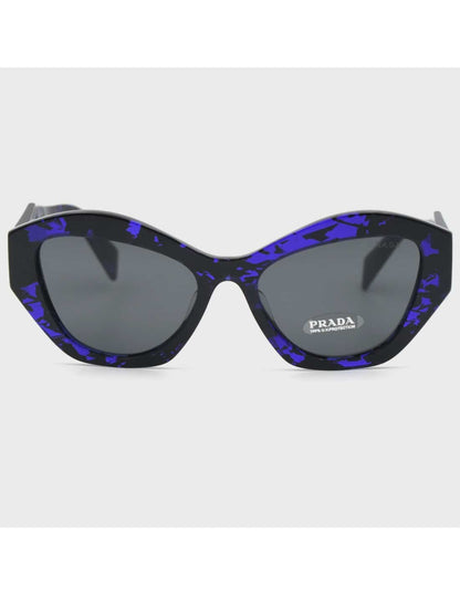 Lentes de sol SPR07Y 05V-5S0 Symbole Abstract Negro Morado