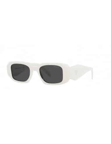 Lentes de sol SPR17W Symbole Rectangle White Plateado