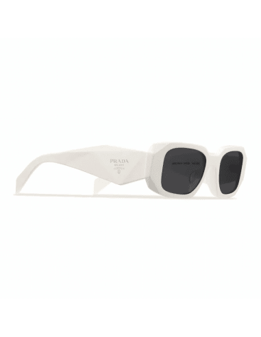 Lentes de sol SPR17W Symbole Rectangle White Plateado
