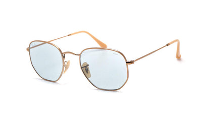 Lentes de sol Rb3548n 91310y Hexagonal Flat Azul Transparente Evolve - Vista 2