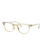Lentes oftálmicos RB5154 5762 Clubmaster Dorado Transparente