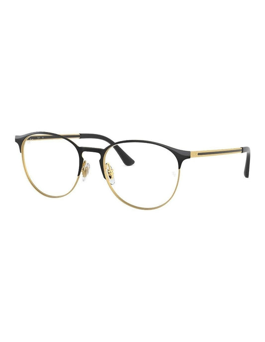 Lentes oftálmicos RB6375 2890 Round Metal Dorado Negro