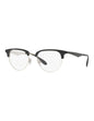 Armazón oftálmico RB6396 2932 Clubmaster Negro Plateado