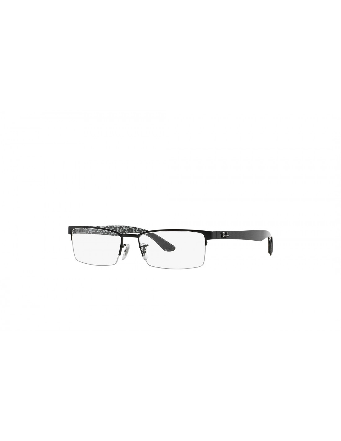 Lentes oftálmicos RB8412 2509 Square Negro Fibra de Carbono