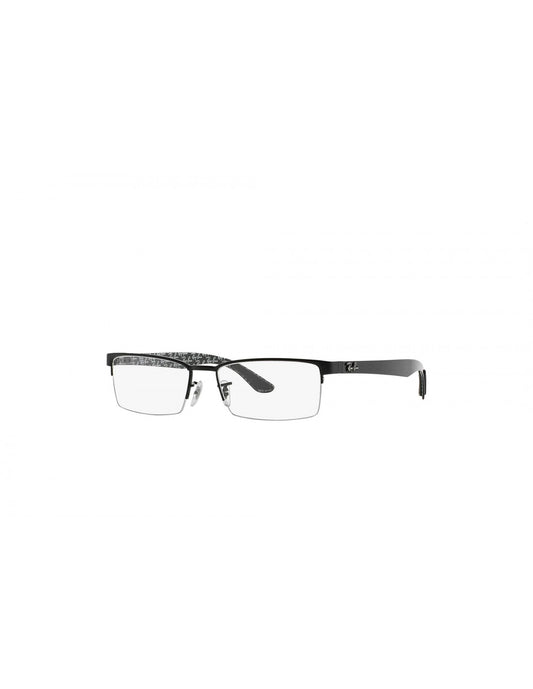 Lentes oftálmicos RB8412 2509 Square Negro Fibra de Carbono