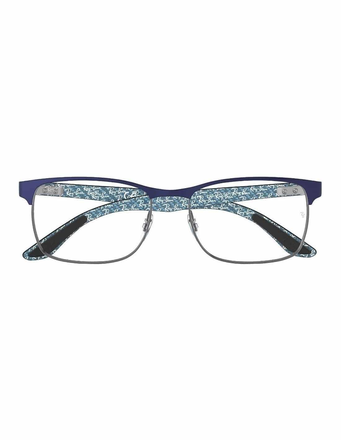 Lentes oftálmicos RB8416 2914 Azul Fibra de Carbono - vista 2