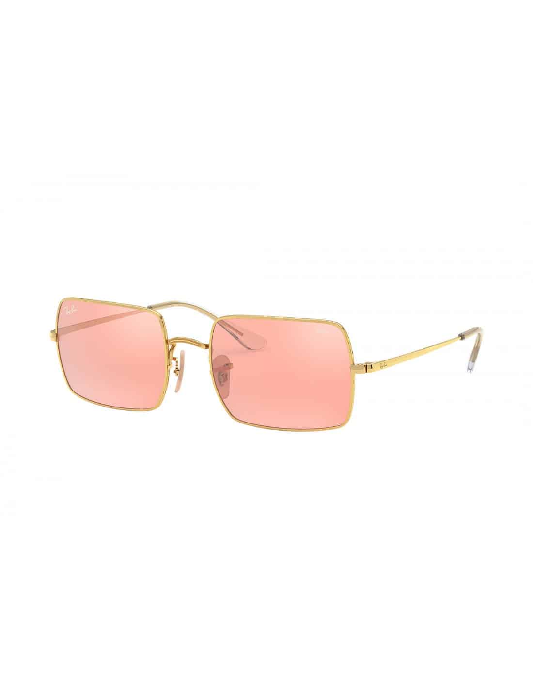 Lentes de sol RB1969 001/3E Rectangle Rosa Espejo Dorado