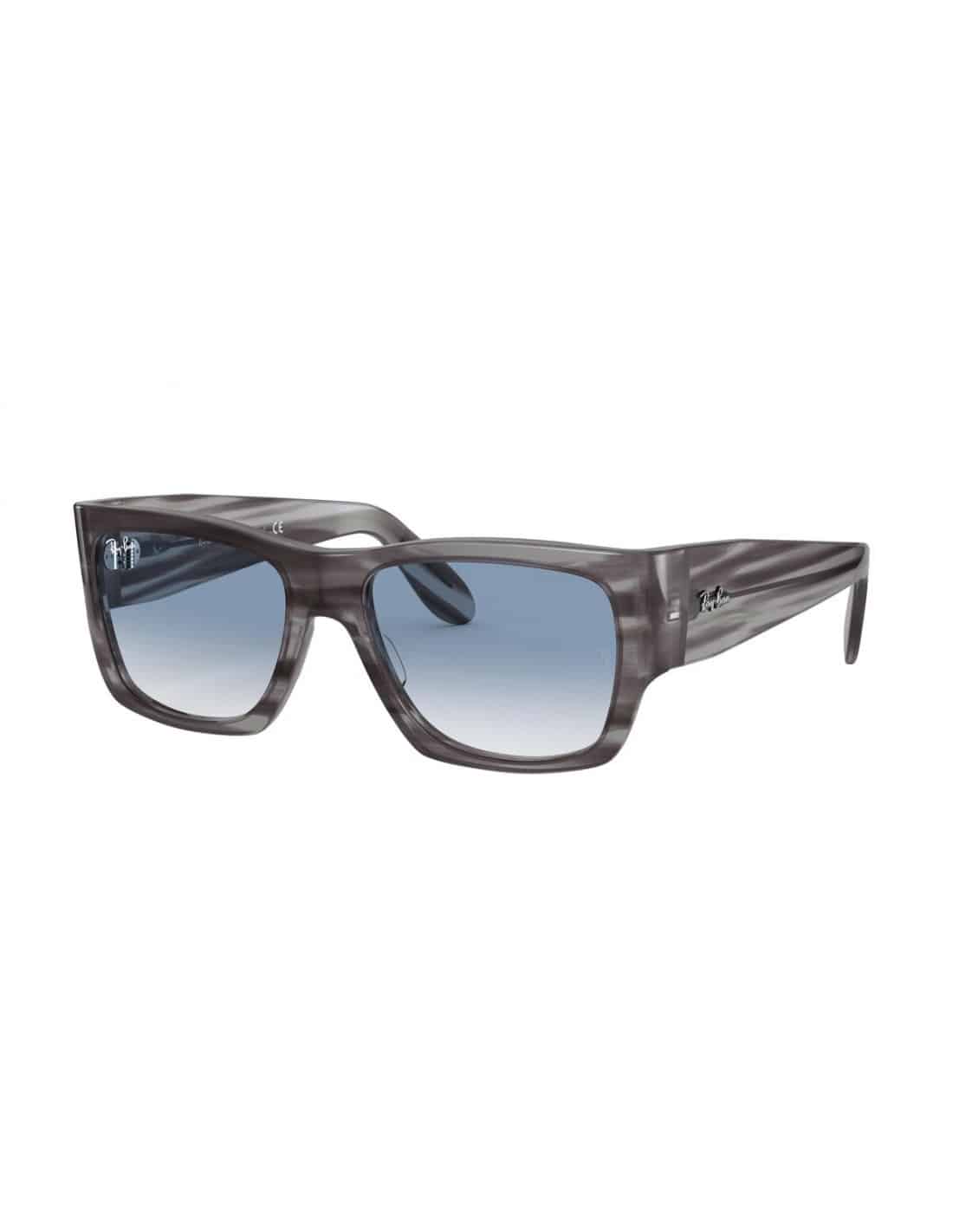 Lentes de sol RB2187 1314/3F Nomad Azul Degradado Carey Gris