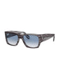 Lentes de sol RB2187 1314/3F Nomad Azul Degradado Carey Gris