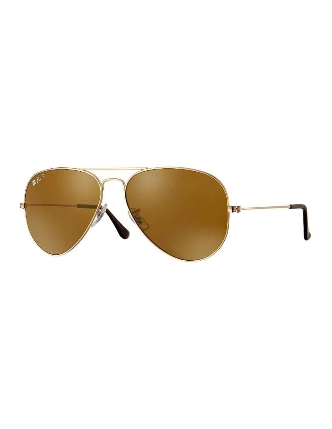 Lentes de sol Rb3025 001/57 Aviator B-15 Café Polarizado