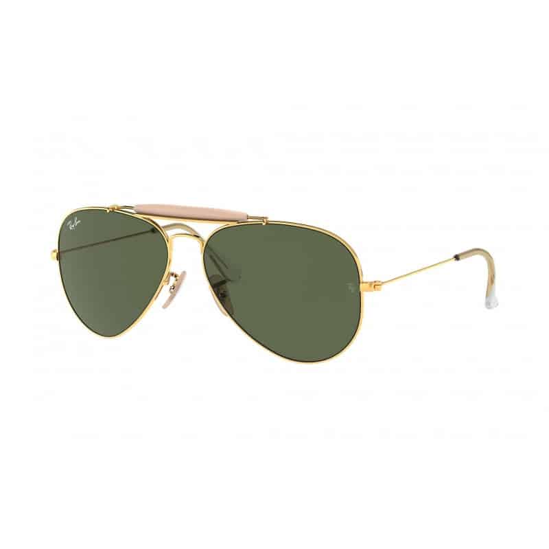 Lentes de sol Rb3029 L2112 Outdoorsman II Negro G-15 Dorado