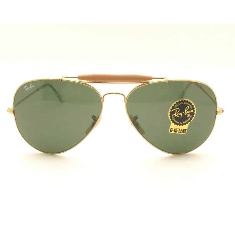 Lentes de sol Rb3029 L2112 Outdoorsman II Negro G-15 Dorado vista 2