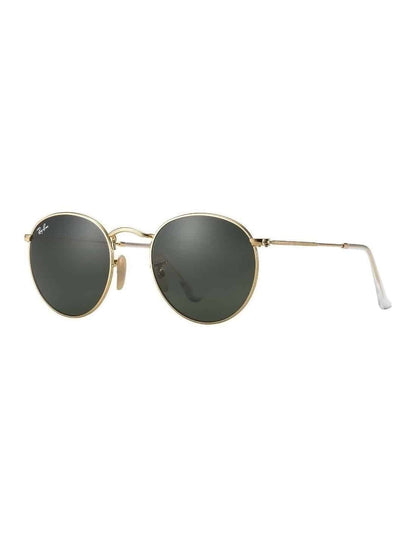 Lentes de sol RB3447N 001 Round Metal Negro G-15 Dorado