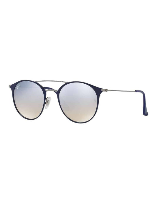 Lentes de sol RB3546 90109U Round Metal Highstreet Azul Espejo