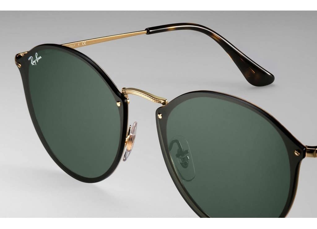 Lentes de sol RB3574N 001/71 Round Metal Blaze Negro G-15 Dorado - vista 3