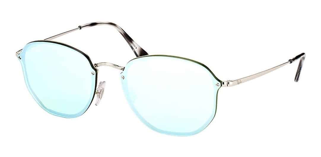 Lentes de sol Rb3579n 003/30 Hexagonal Blaze Gris Espejo Plata - Vista 3