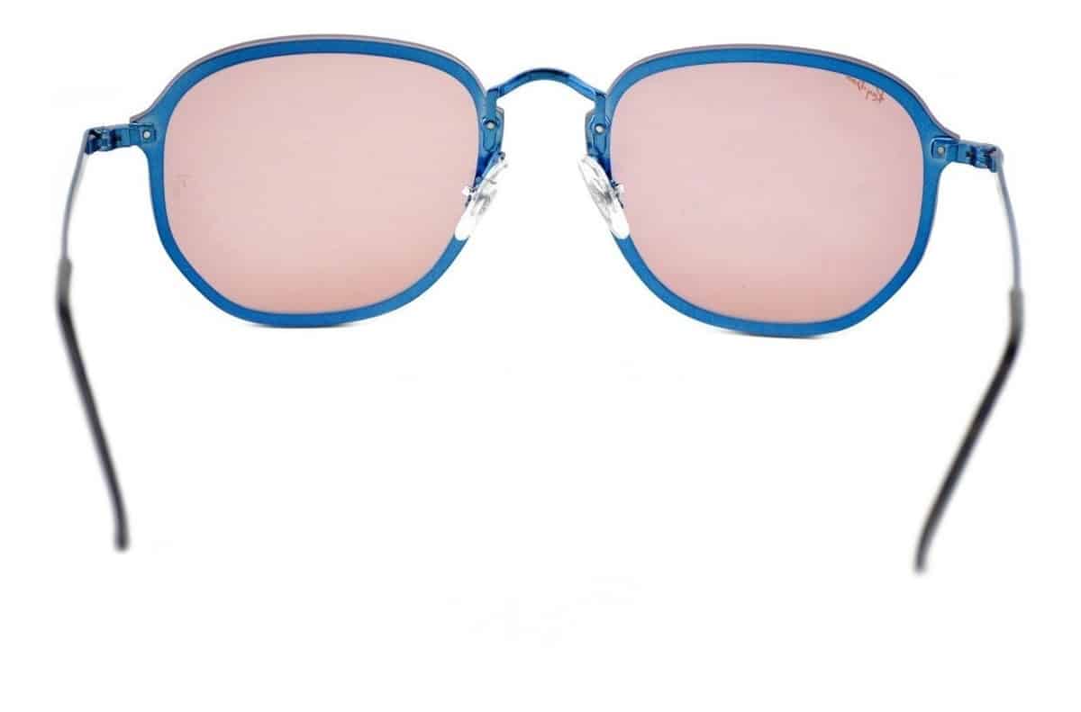 Lentes de sol Rb3579n 9038/7j Hexagonal Blaze Amarillo Espejo Azul - Vista 3