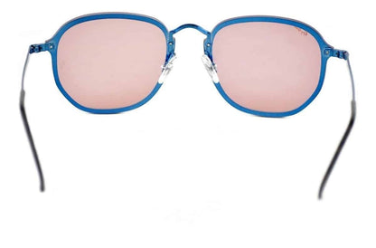 Lentes de sol Rb3579n 9038/7j Hexagonal Blaze Amarillo Espejo Azul - Vista 3