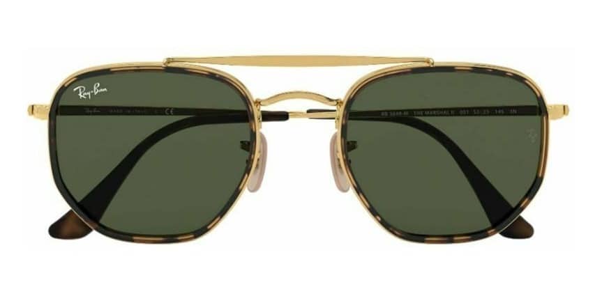Lentes de sol Rb3648m 001 Marshall II Negro G-15 Dorado - Vista 2