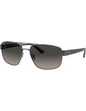 Lentes de sol RB3663 004/71 Square Shape Gris Degradado Plateado Negro