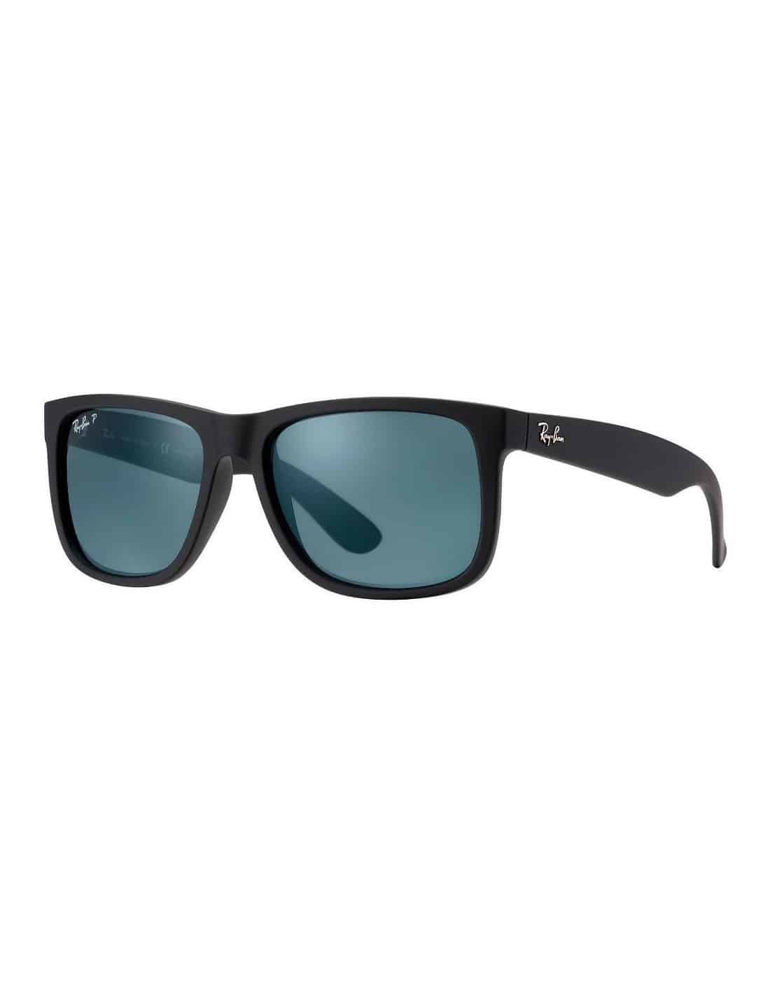 Lentes de sol RB4165 622/2V Justin Azul Polarizado Negro Mate