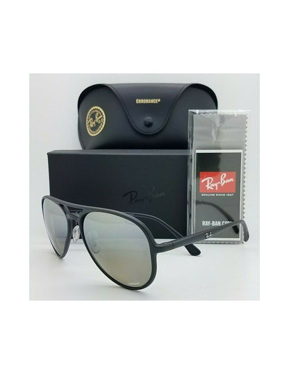 Lentes de sol RB4320-CH 601-S/5J Aviator Chromance Plata Espejo Negro imagen 2