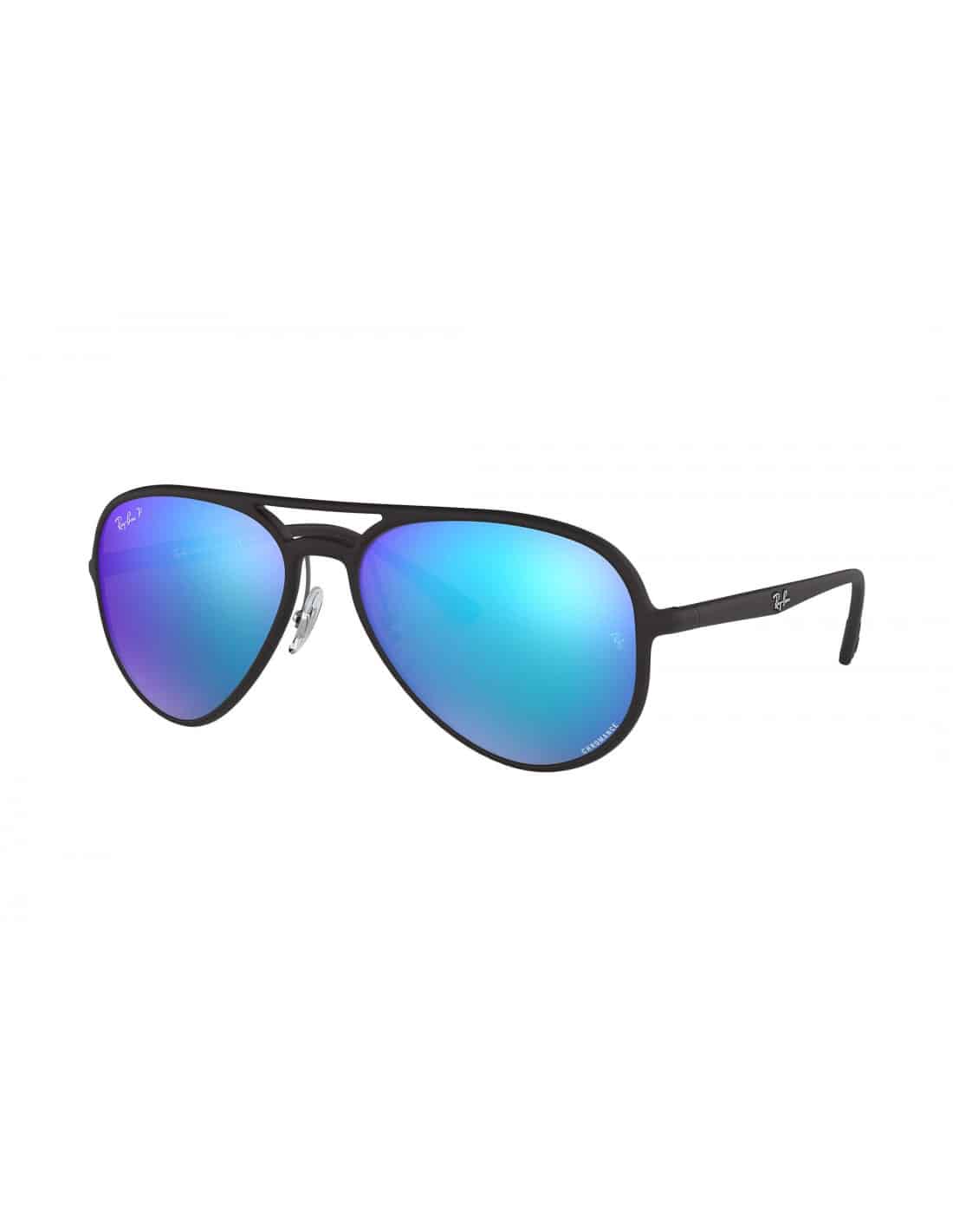 Lentes de sol RB4320-CH 601-S/A1 Aviator Chromance Azul Espejo Negro imagen 1