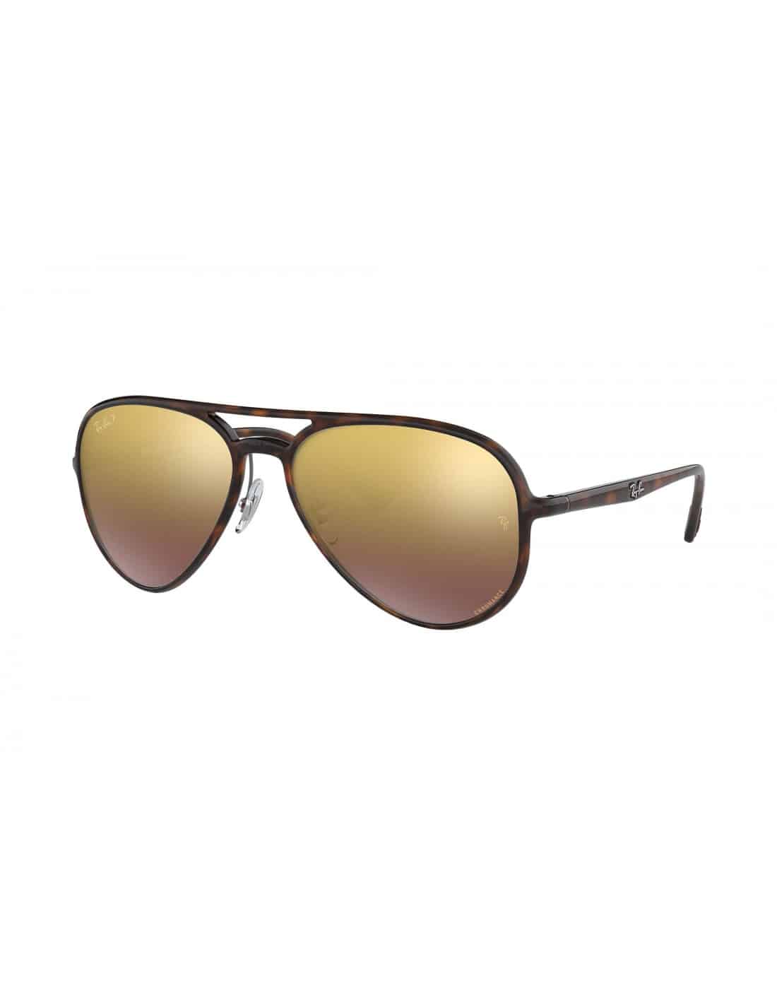 Lentes de sol RB4320-CH 710/6B Aviator Chromance Carey Cafe Espejo imagen 1