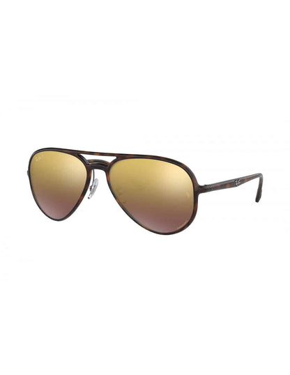 Lentes de sol RB4320-CH 710/6B Aviator Chromance Carey Cafe Espejo imagen 1