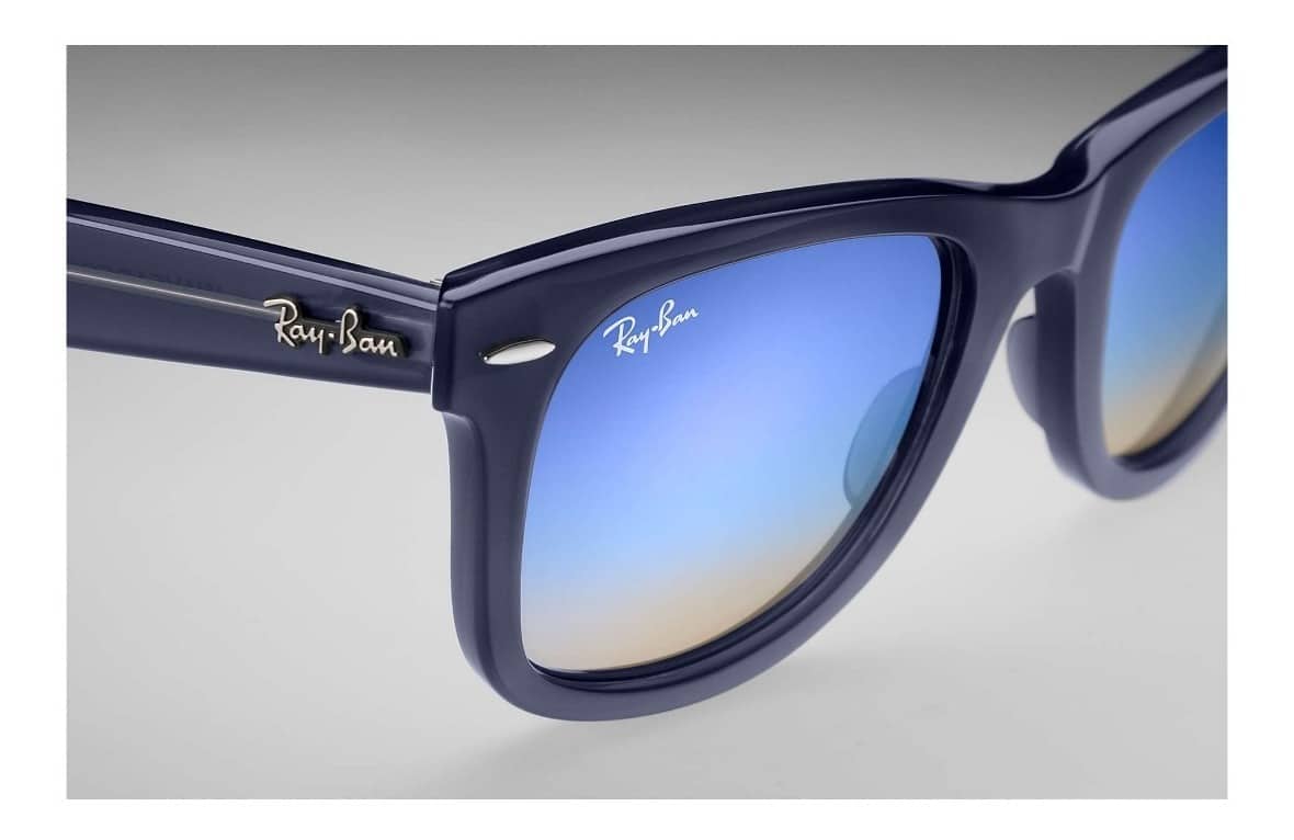 Lentes de sol Rb4340 62324o Wayfarer Ease Azul Espejo Degradado - Vista 2